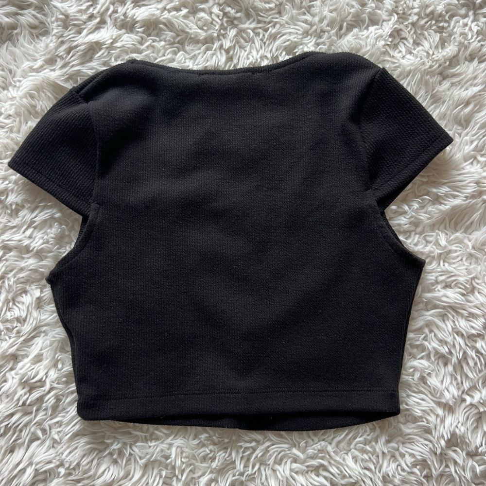 Motel Rocks Black Crop Top - Picture 5 of 5